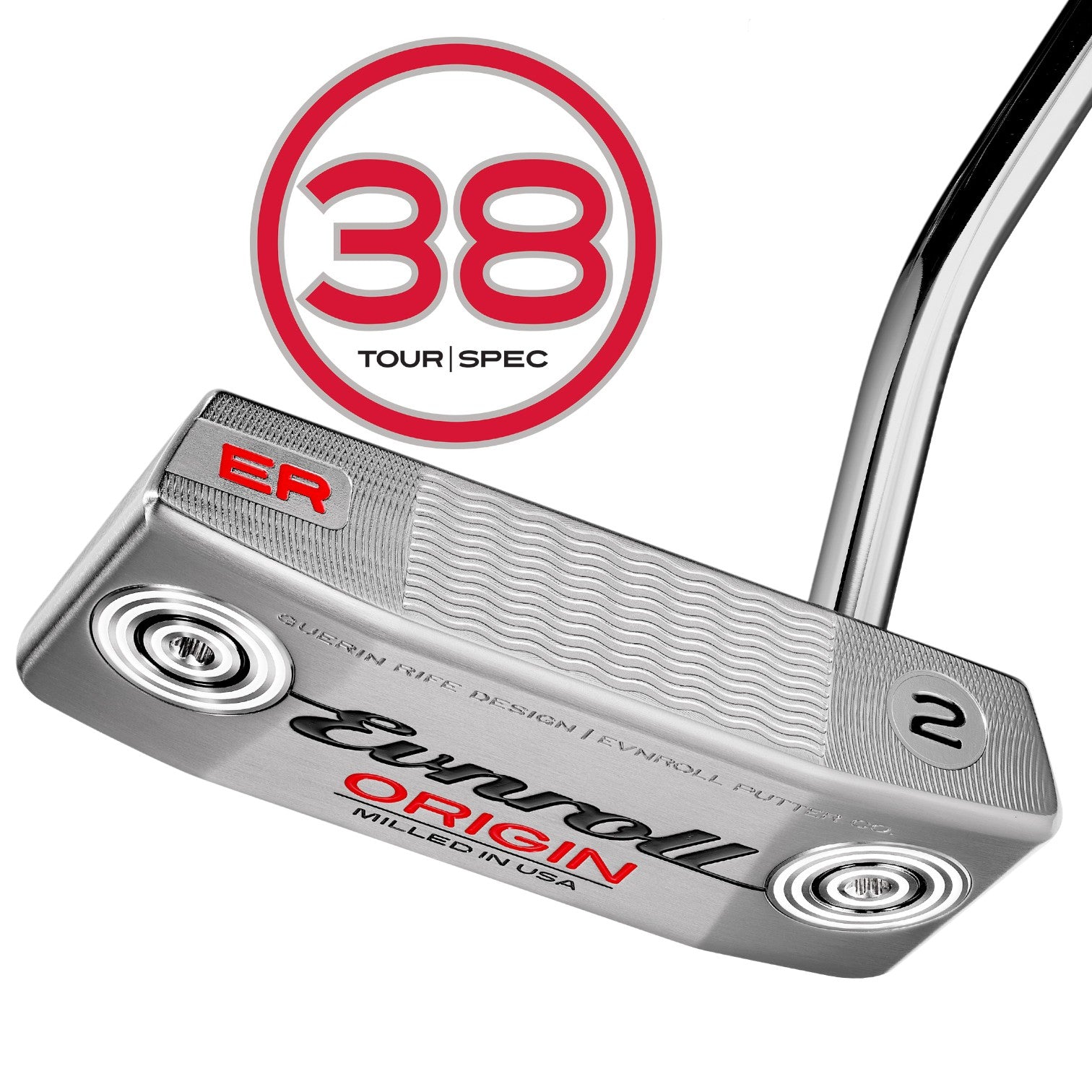 Evnroll ORIGIN 38 Tour Spec ER2 Blade Putter - Satin